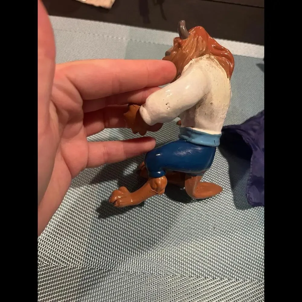 Vintage‎ Disney Just Toys Beauty and the Beast BEAST Rubber Action Figure